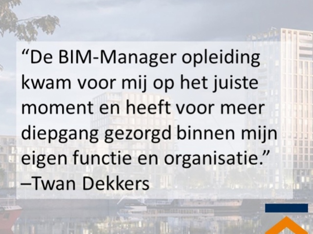 Interview met Twan Dekkers over BIM-manager opleiding 